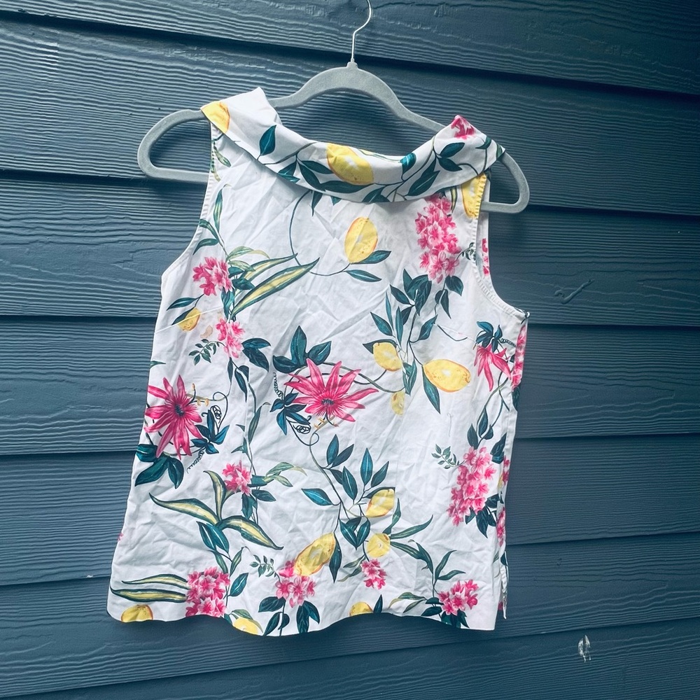 Loft LemonSleeveless Blouse Summer